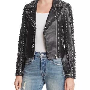 Rebecca Minkoff Adelia Black Leather Jacket